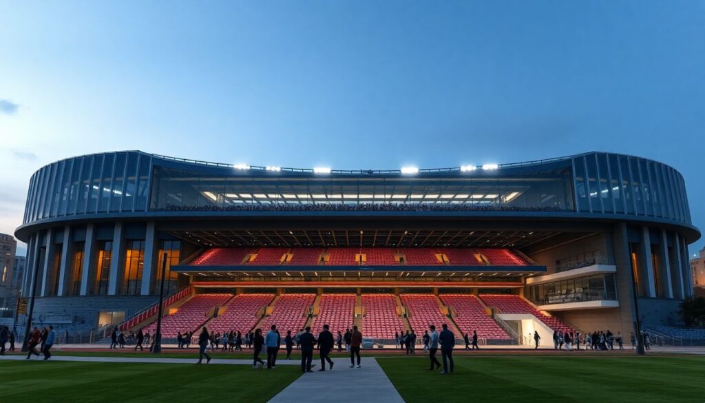 История стадиона: архитектура, события матчей и легендарные подъезды - иллюстрация