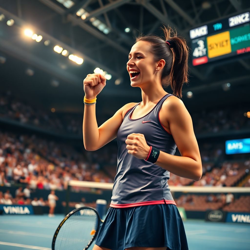 Диана Шнайдер о волевой победе над Барборой Крейчиковой на australian open