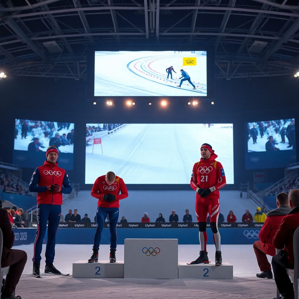 Коростелёв может стать призёром: разбор нарушения Деложа в скиатлоне‑2026